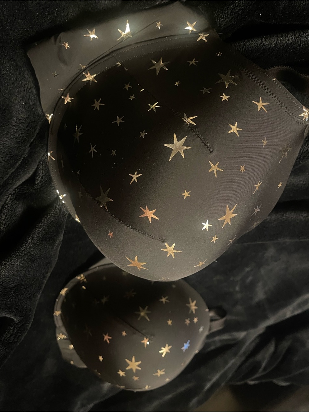 torrid Black Bra with Gold Star Print - Picture 4 of 6